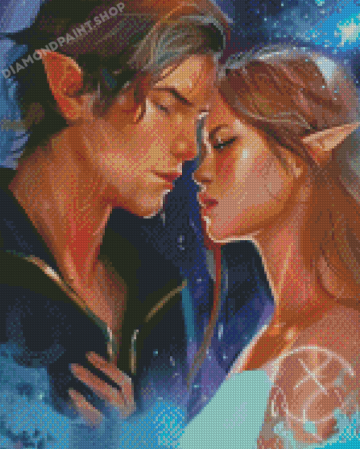 Feyre And Rhysand Diamond Painting art