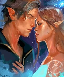 Feyre And Rhysand Diamond Painting art