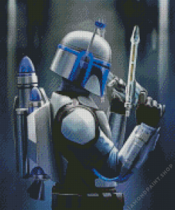 Star Wars Mandalorian Diamond Painting art