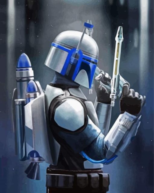 Star Wars Mandalorian Diamond Painting art