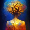 Fantasy Woman Of Tree Of Life Diamond Painting art