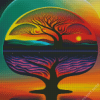 Aesthetic Tree Of Life Diamond Painting art