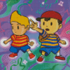 Earthbound Characters Diamond Painting art