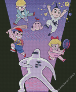 Earthbound Game Diamond Painting art