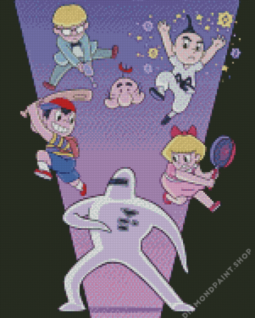 Earthbound Game Diamond Painting art