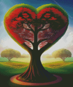 Heart Of Tree Of Life Diamond Painting art