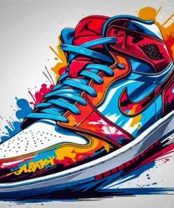 Abstract Air Jordan Diamond Painting