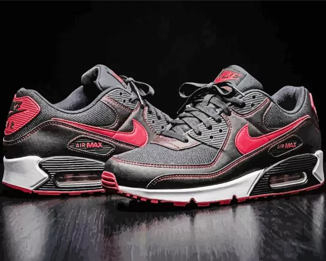 nike shoes paint by number Nike Shoes Diamond Painting